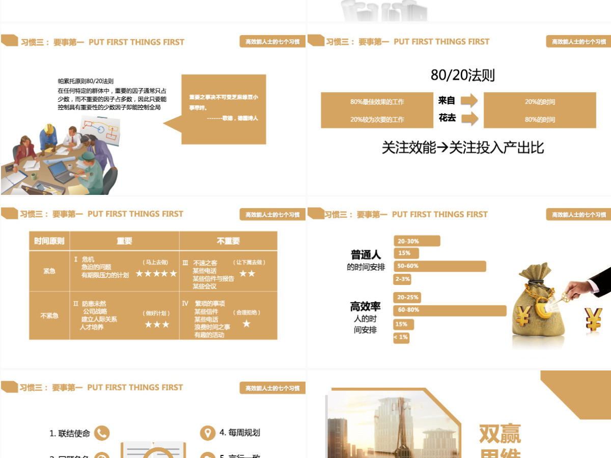 简约大气企业职场培训高效能人士PPT模板 简约大气企业职场培训高效能人士PPT模板