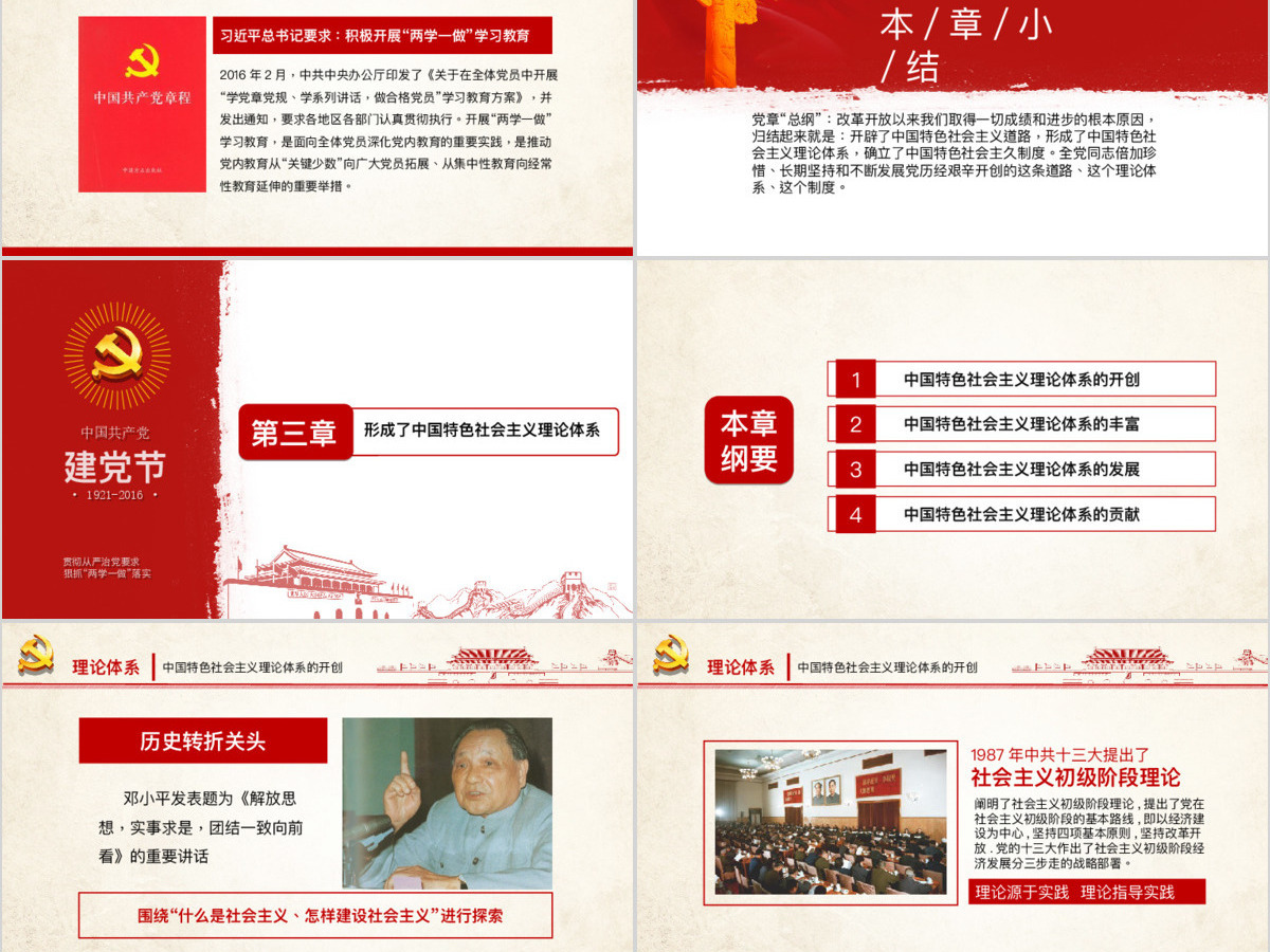 建党节PPT模板党的生日党课 建党节PPT模板党的生日党课