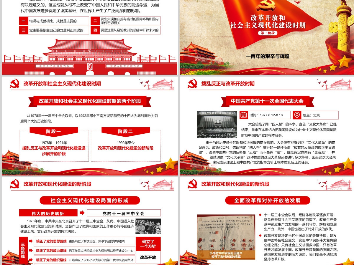 中国共产党党史建党100周年光辉的历程党课学习PPT--含讲稿 中国共产党党史建党100周年光辉的历程党课学习PPT--含讲稿