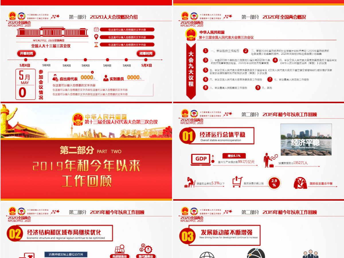 2020年风雨无阻奋勇向前全国两会政府工作报告详细解读党政党建党课ppt 2020年风雨无阻奋勇向前全国两会政府工作报告详细解读党政党建党课ppt