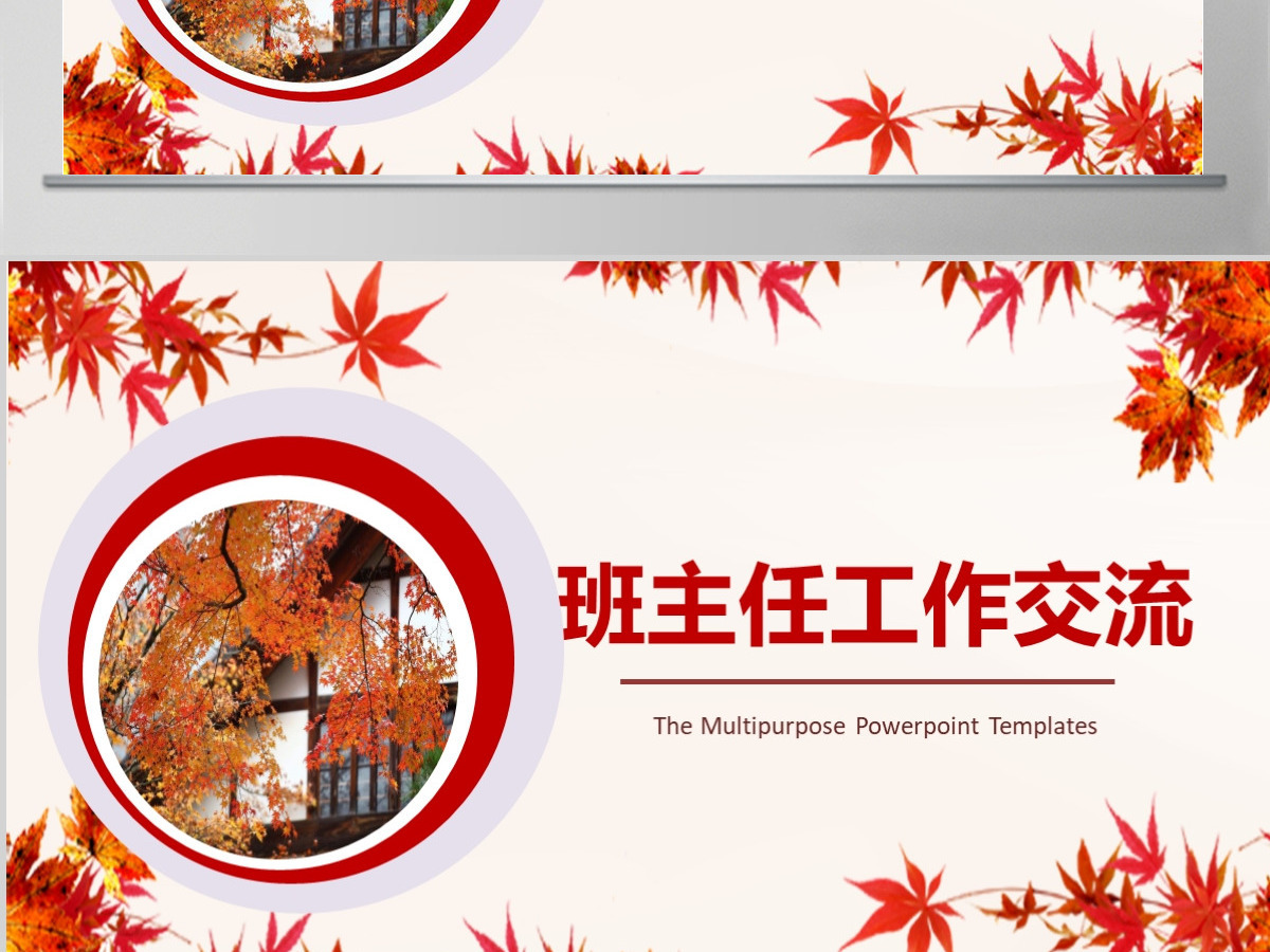 班主任工作交流PPT模板