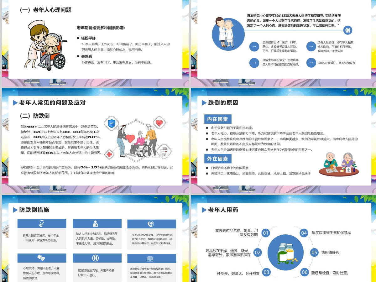 老年人健康管理知识关爱老人PPT
