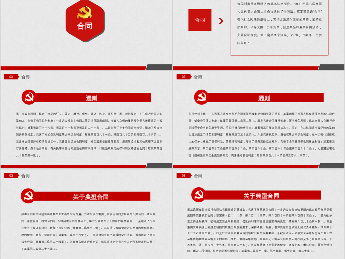 2020年中华人民共和国民法典草案学习解读党政PPT