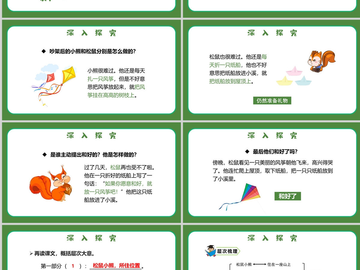 人教版二年级语文上册PPT模板幻灯片《纸船和风筝》 人教版二年级语文上册PPT模板幻灯片《纸船和风筝》