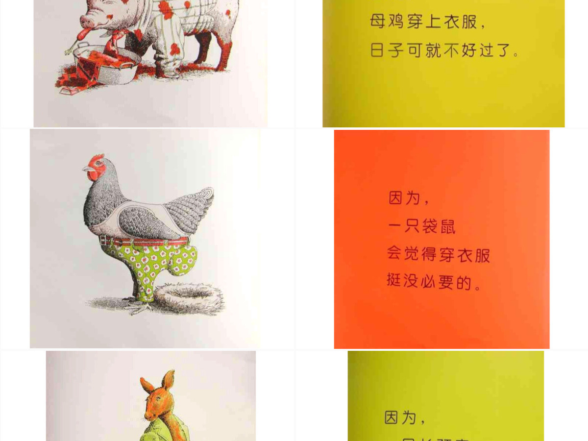 PPT下载绘本故事PPT《动物绝对不应该穿衣服》绘本故事PPT模板
