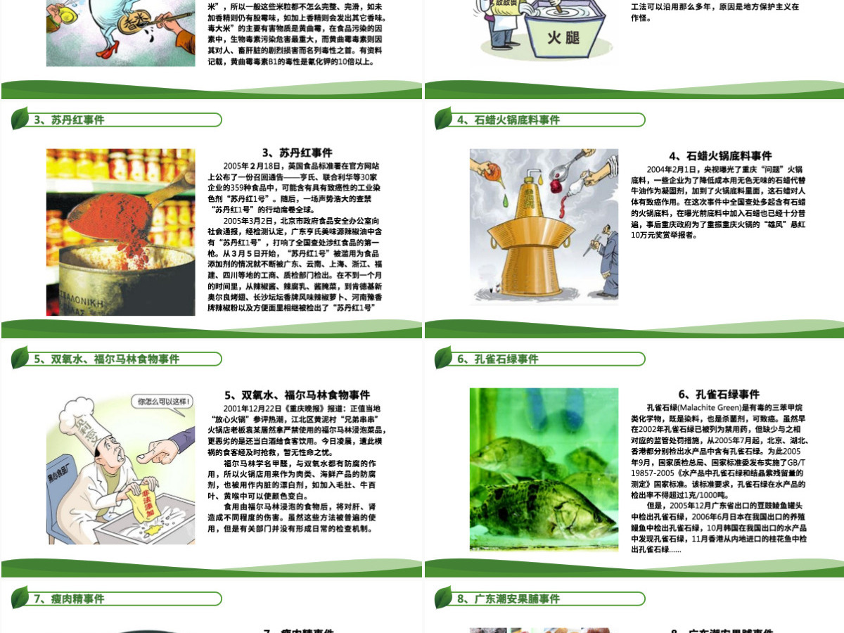 原创食品安全从我做起卫生健康主题班会PPT-版权可商用