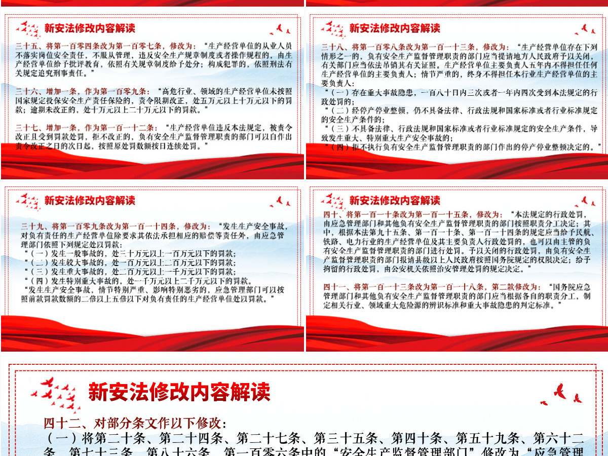 解读新《安全生产法》企业安全生产培训入职教育学习课件PPT模板