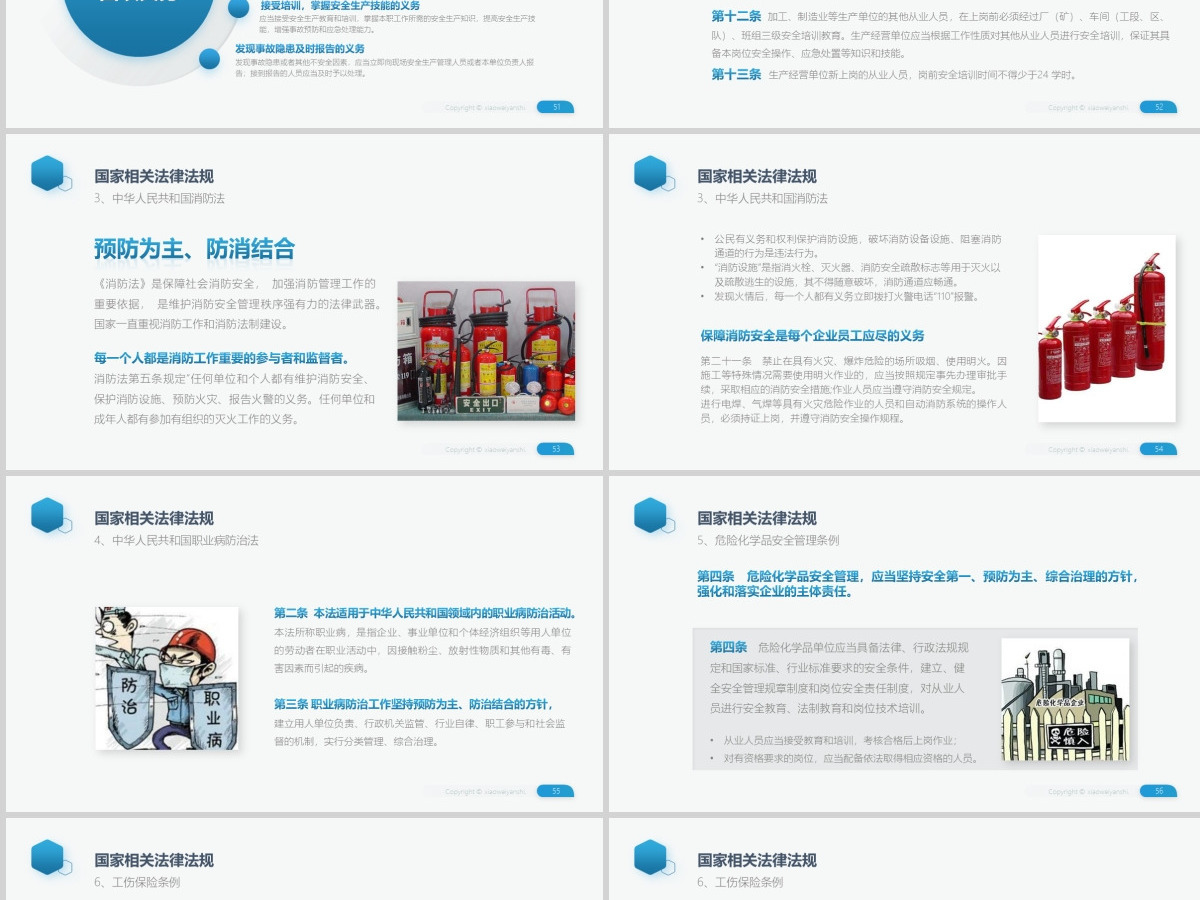 原创员工安全教育安全生产安全管理培训PPT模板-版权可商用