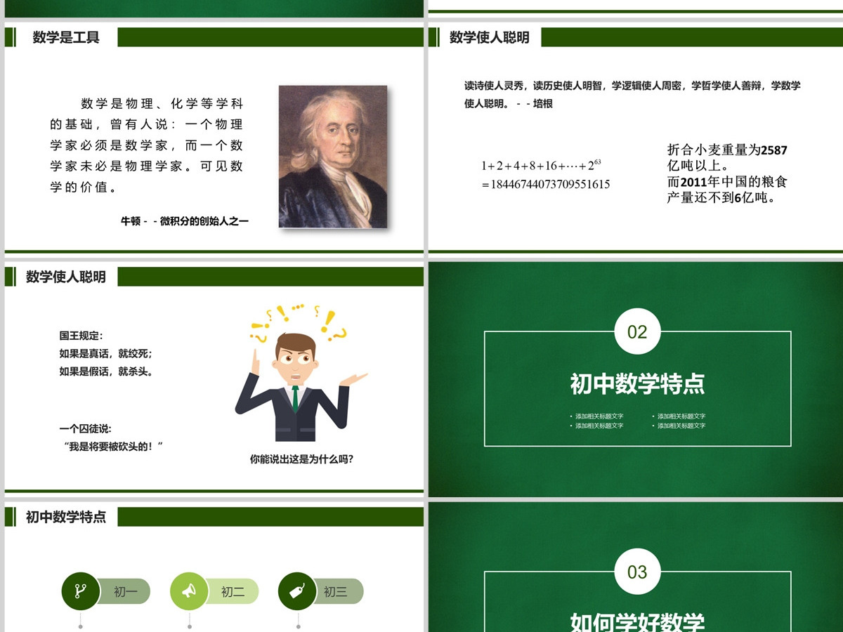 初中数学开学第一课 走进数学世界PPT 初中数学开学第一课 走进数学世界PPT