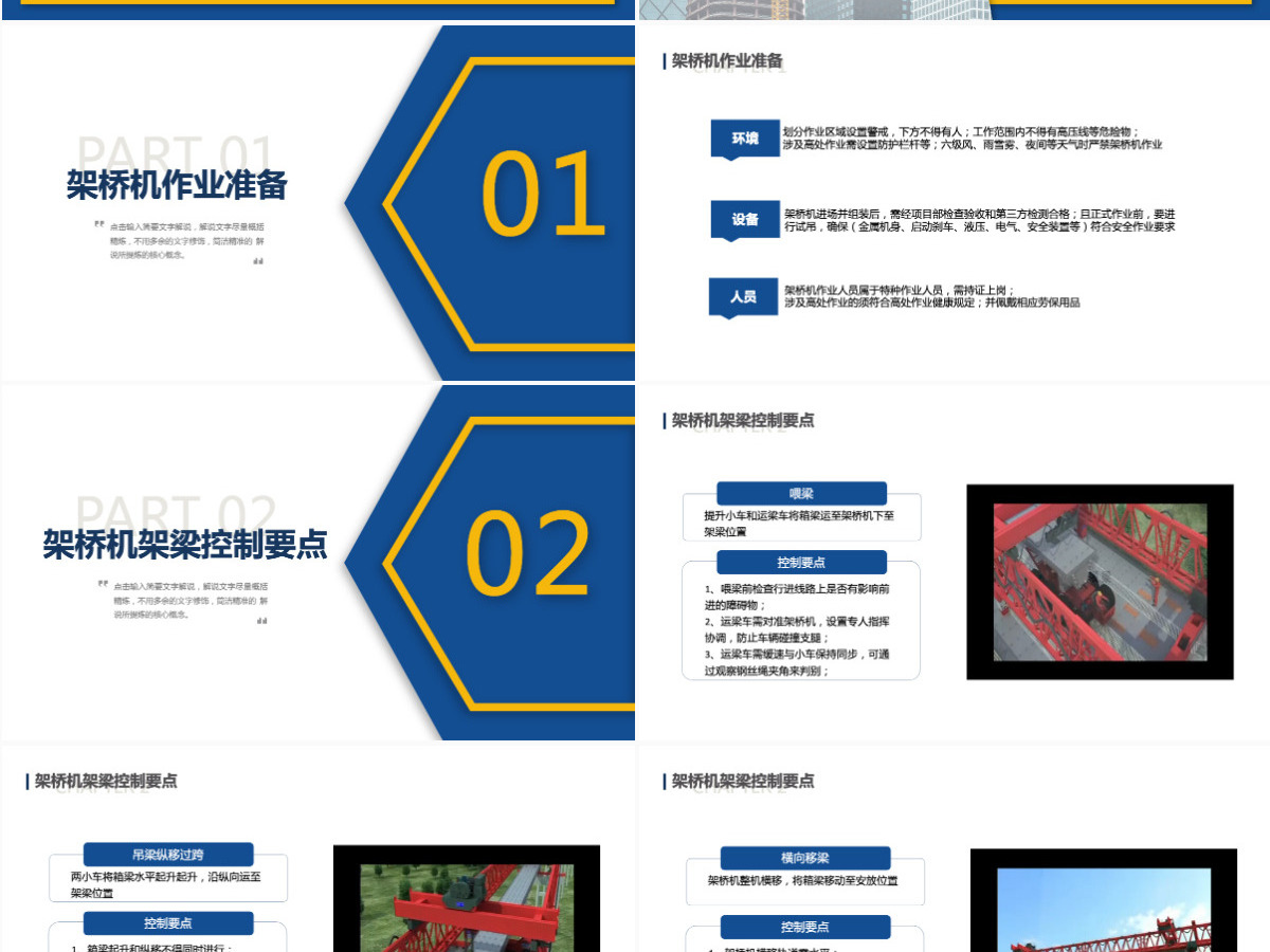 公路箱梁架桥机安全管理安全生产商务企业管理PPT模板 公路箱梁架桥机安全管理安全生产商务企业管理PPT模板