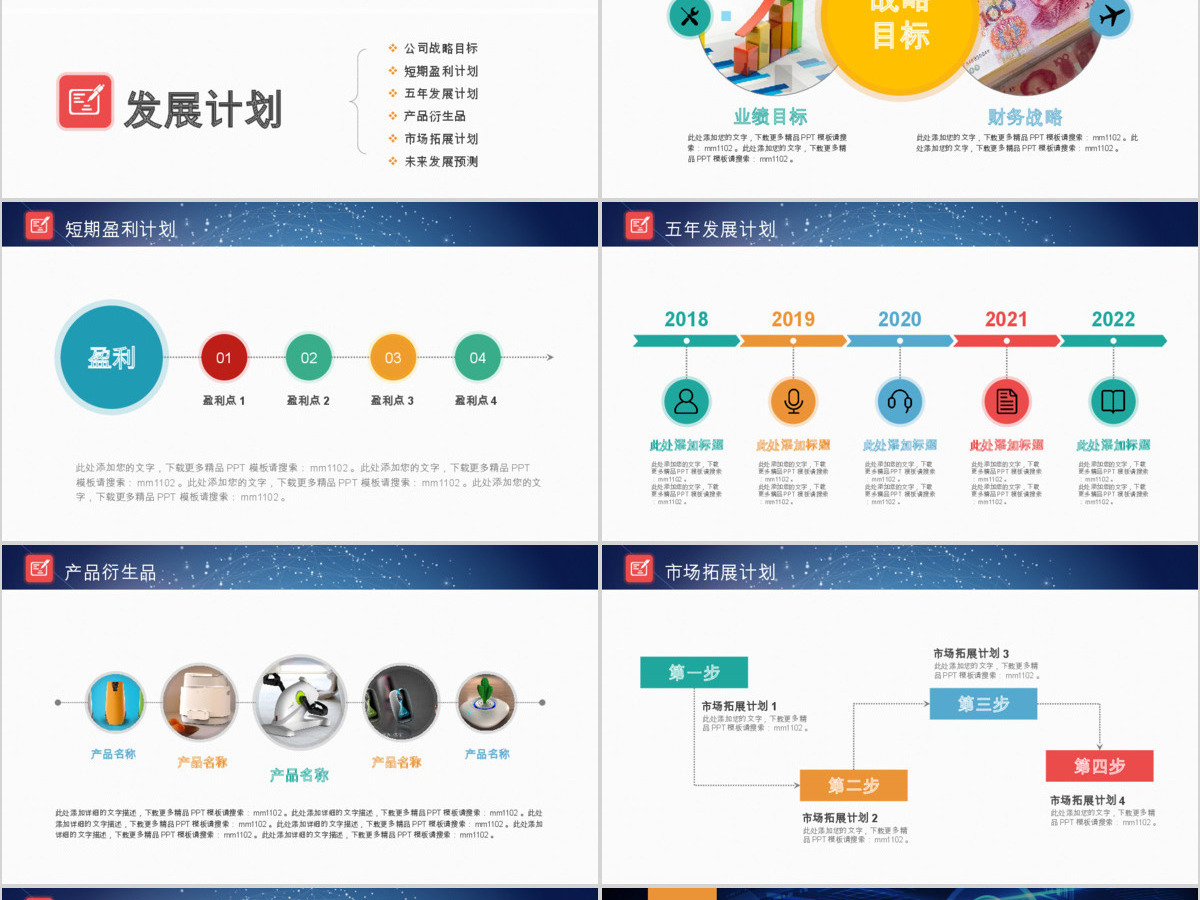 2019创业融资计划书PPT模板