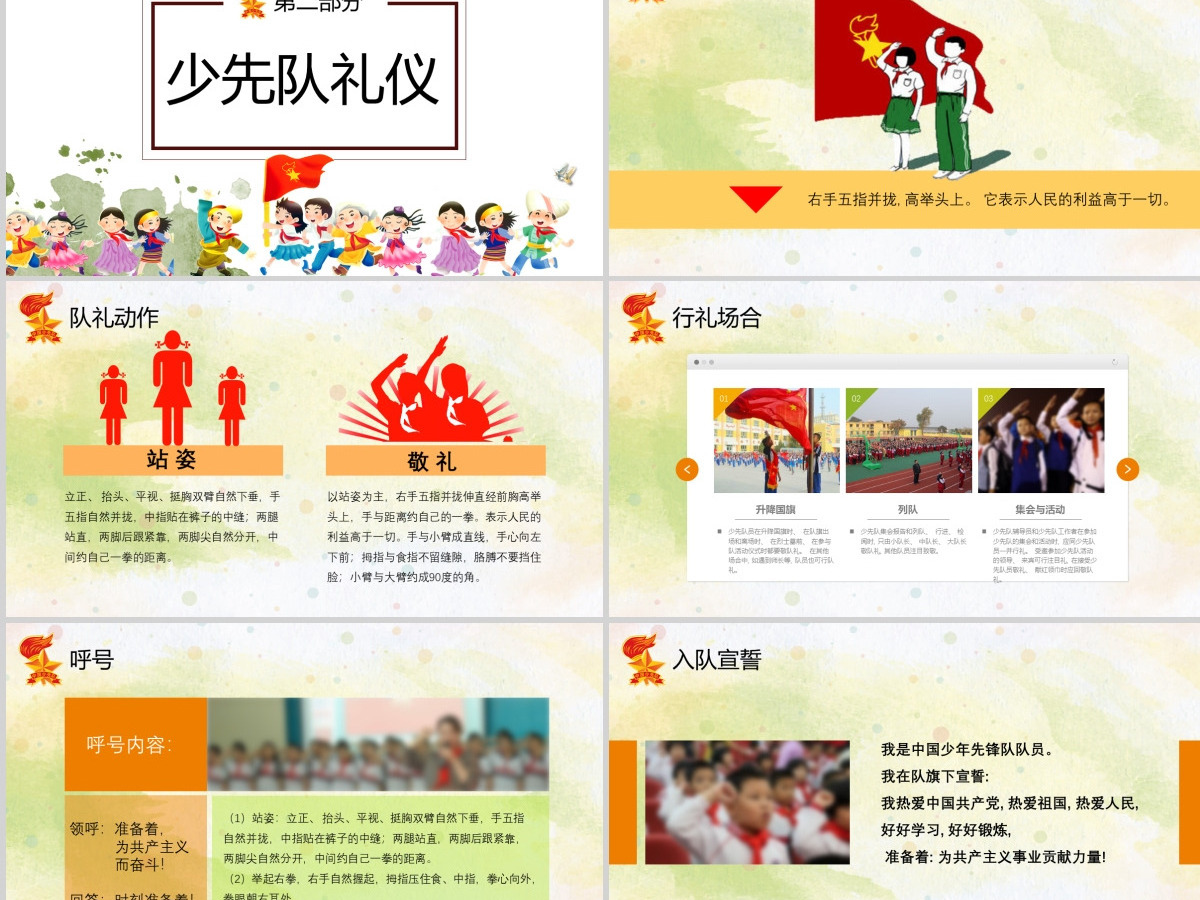 绿色简约大气少先队礼仪知识ppt 绿色简约大气少先队礼仪知识ppt