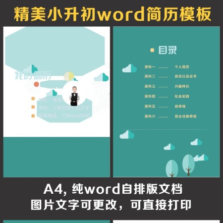 小升初简历