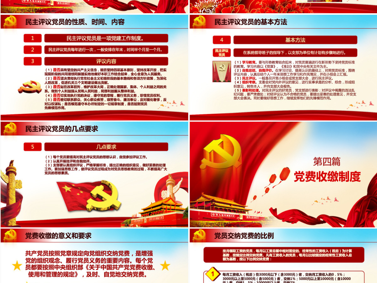 原创基层党建工作制度建设党课学习培训PPT-含讲稿