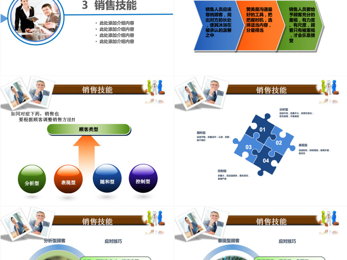 简约时尚销售入职培训PPT模板