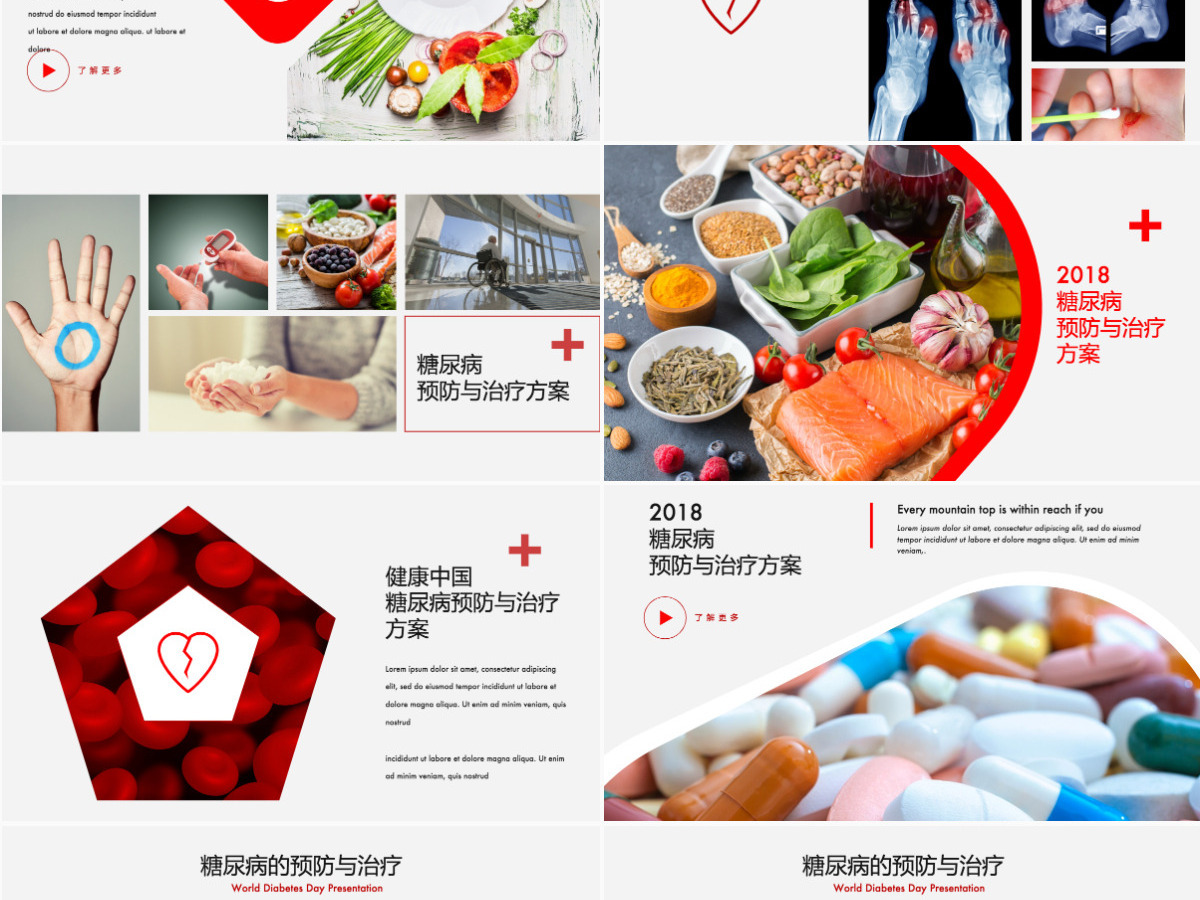 糖尿病的预防与治疗PPT模板医疗行业 糖尿病的预防与治疗PPT模板医疗行业