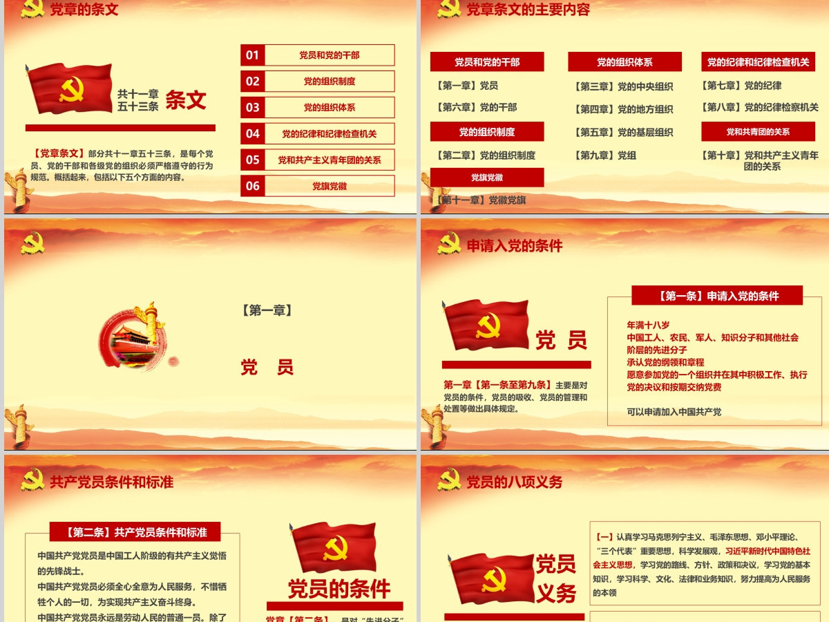 全方位解读学习党的章程十九大新党章PPT--含讲稿