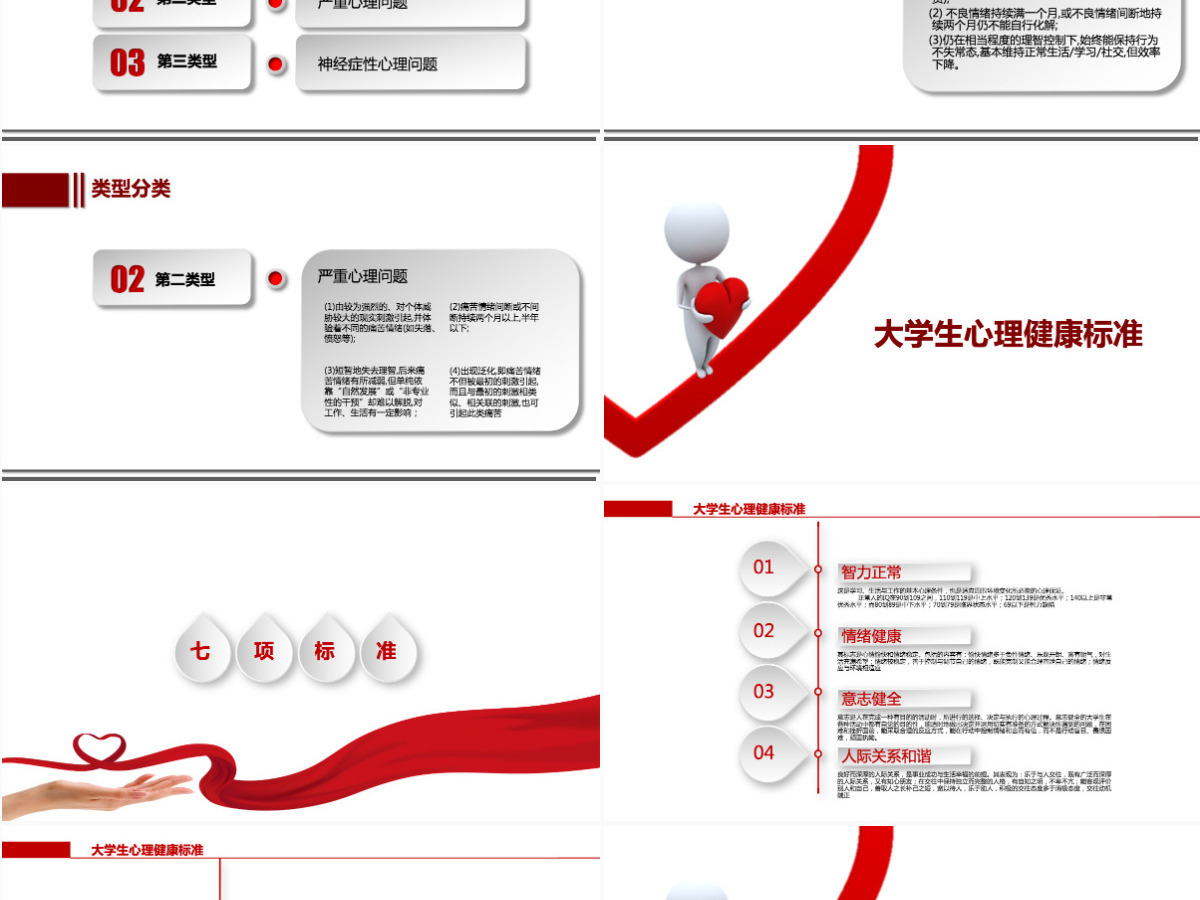 简约红色大学生心理健康教育PPT课件 简约红色大学生心理健康教育PPT课件