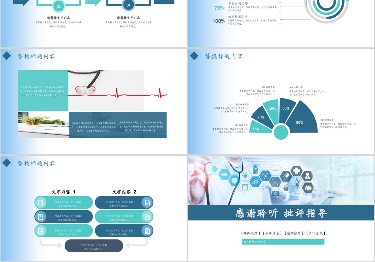 现代医学医疗培训工作汇报PPT
