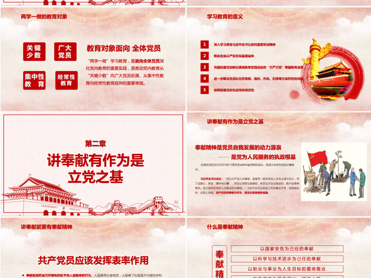 立足岗位讲奉献勇于担当比作为党课PPT--含讲稿 立足岗位讲奉献勇于担当比作为党课PPT--含讲稿