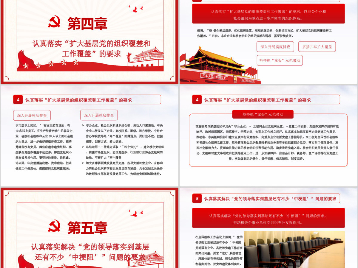 2020年基层党建增强基层党组织政治功能和组织力PPT模板 2020年基层党建增强基层党组织政治功能和组织力PPT模板