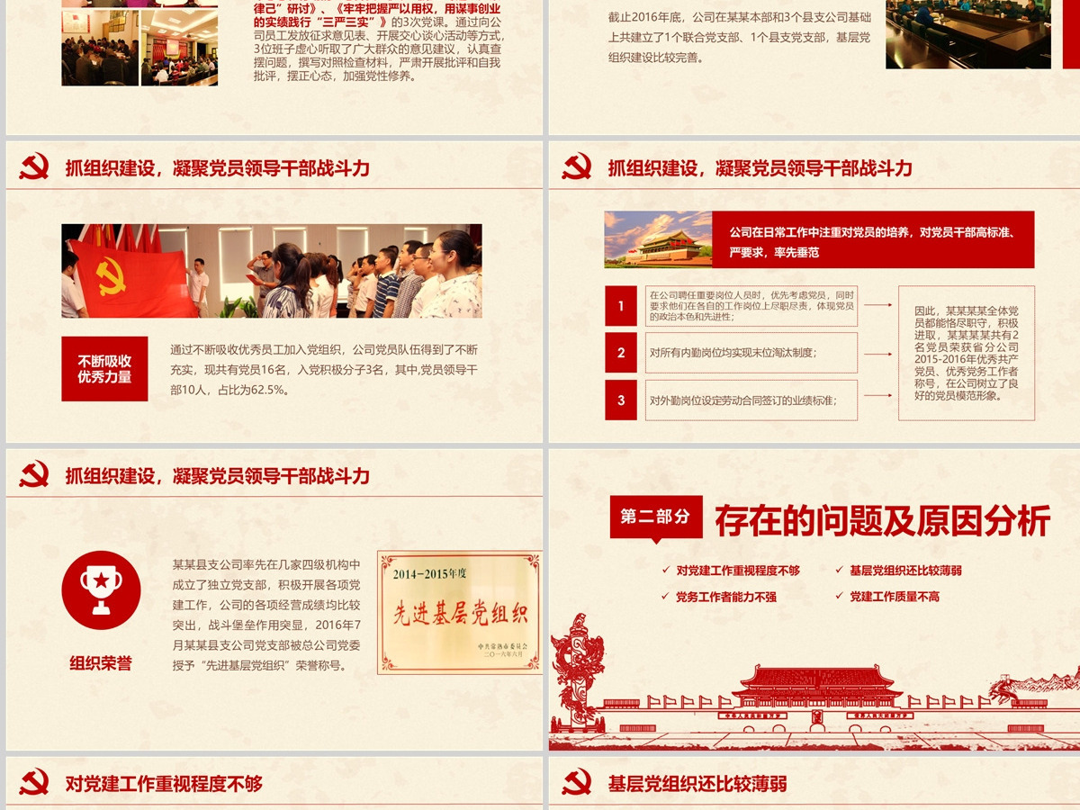 党员干部党委书记述职报告党支部工作总结ppt 党员干部党委书记述职报告党支部工作总结ppt