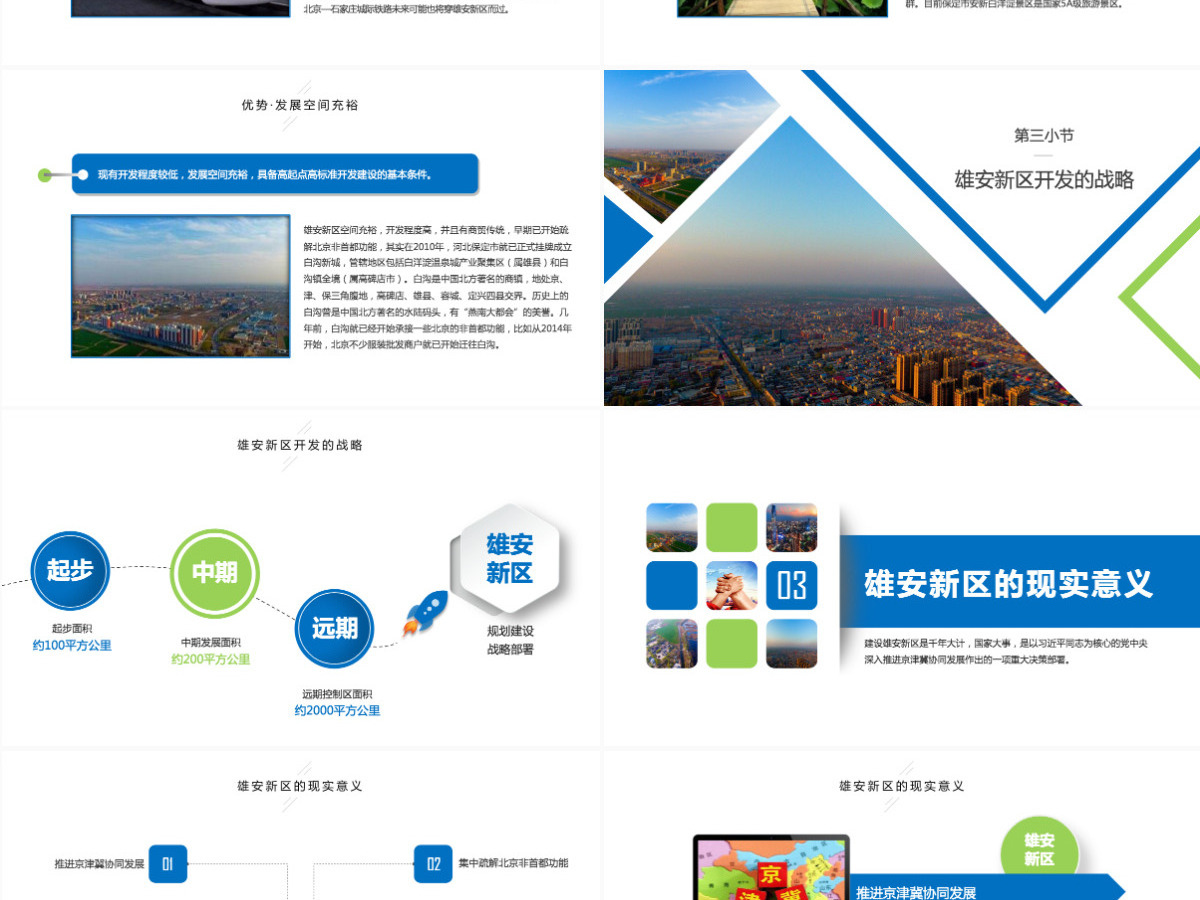 河北雄安新区介绍PPT模板概况规划地图 河北雄安新区介绍PPT模板概况规划地图