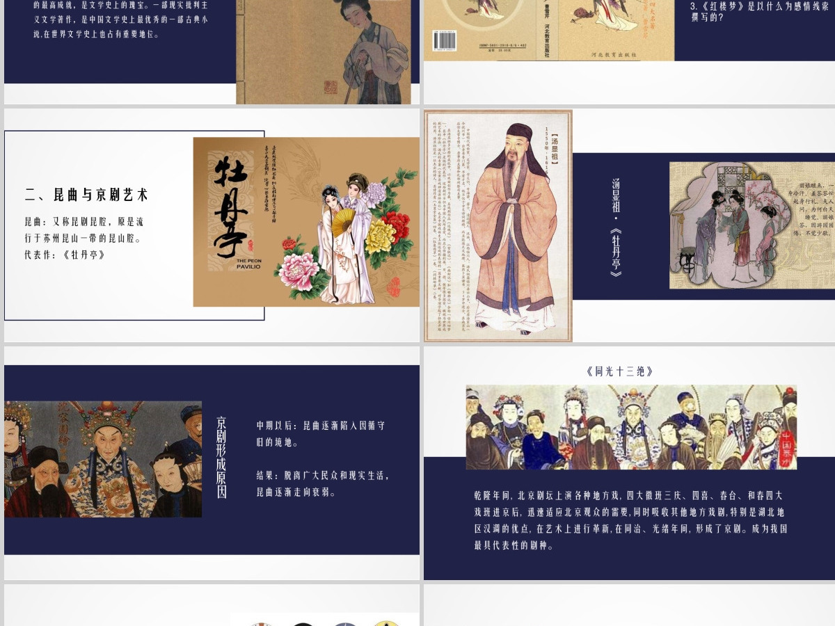 七年级历史下册课件清朝前期的文学艺术PPT模板 七年级历史下册课件清朝前期的文学艺术PPT模板