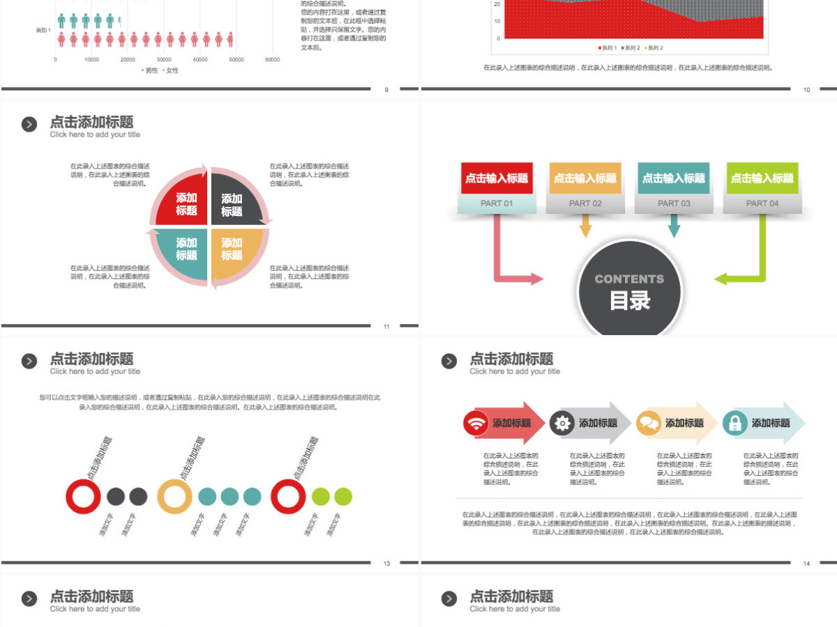 财务报表数据统计分析PPT理财业绩汇报