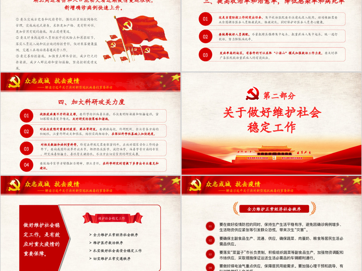 解读习近平总书记在中央政治局研究应对新冠肺炎疫情工作讲话疫情党课重点党课ppt