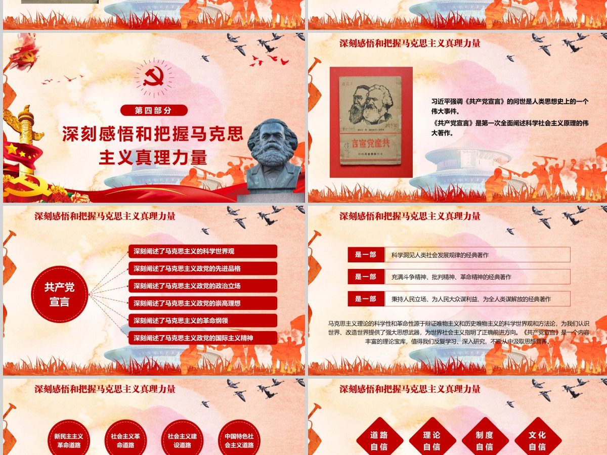 马克思诞辰203周年重温共产党宣言PPT-含讲稿 马克思诞辰203周年重温共产党宣言PPT-含讲稿