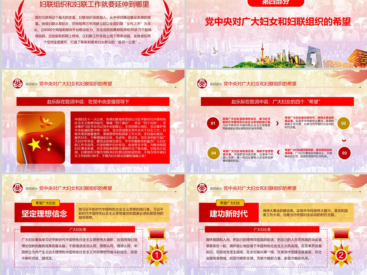 原创中国妇女十二大会议精神解读全国妇联PPT-版权可商用
