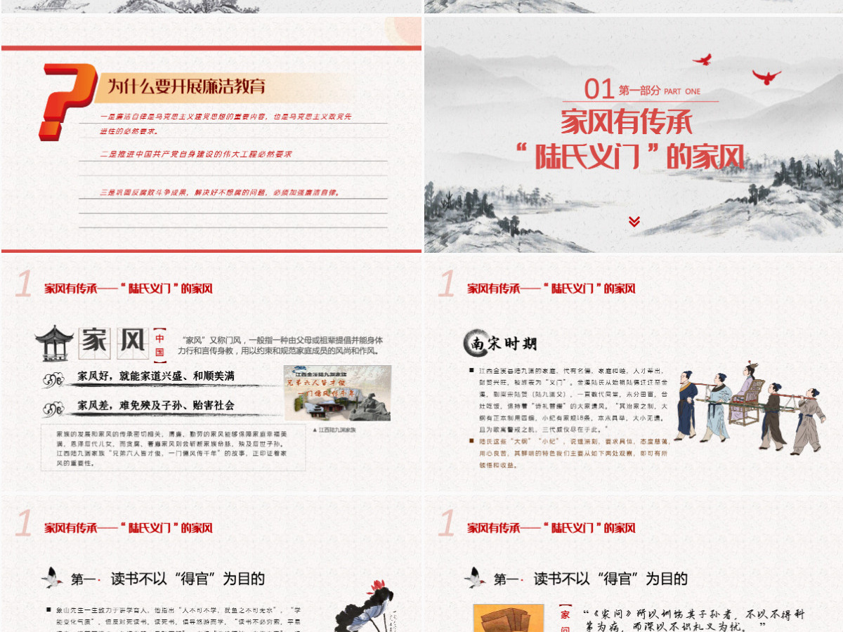 2022传承优良家风永葆纯粹党性简洁风专党风廉政主题教育党课模板PPT-含讲稿 2022传承优良家风永葆纯粹党性简洁风专党风廉政主题教育党课模板PPT-含讲稿