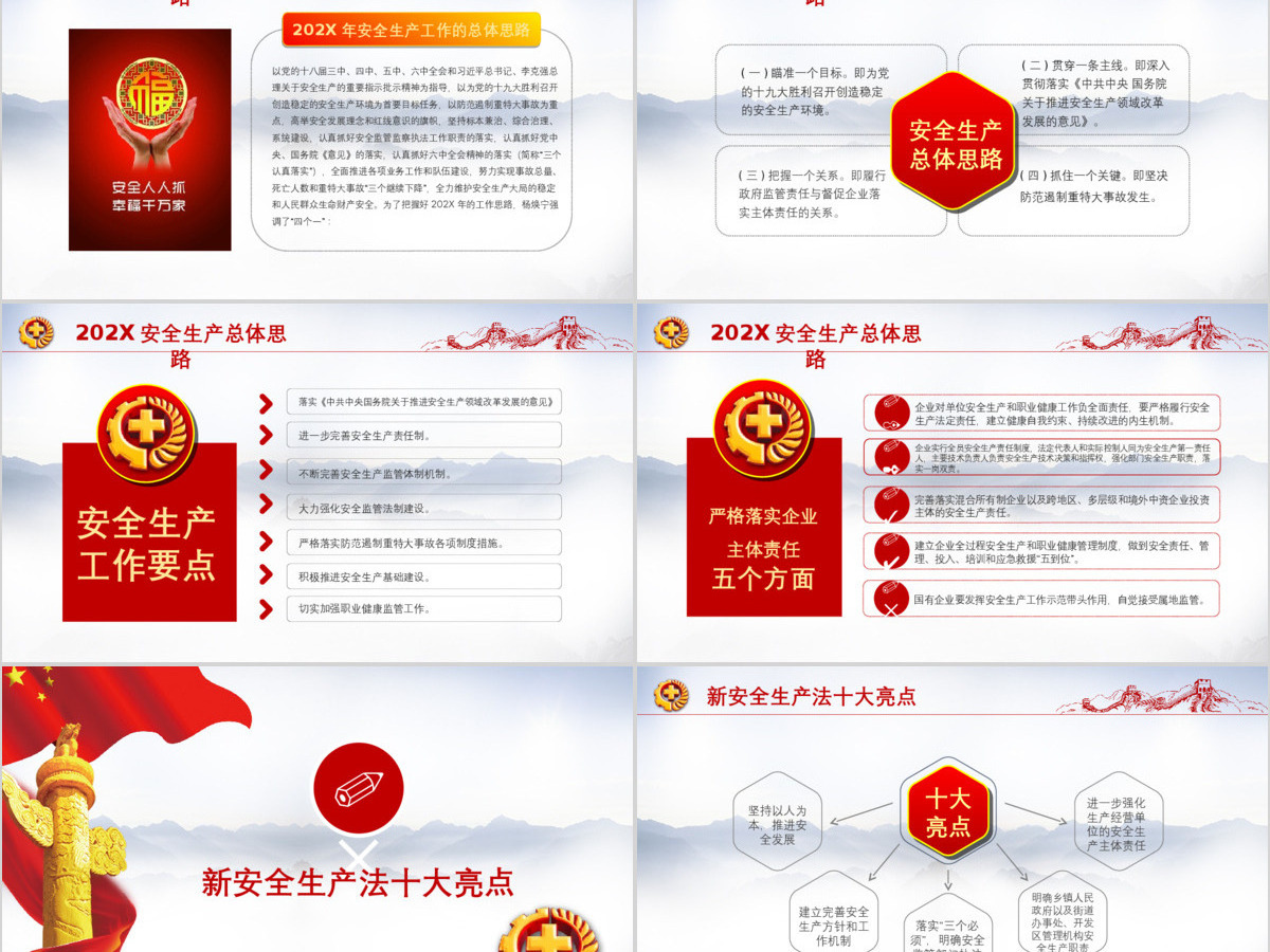 2019年安全生产教育ppt设计模板幻灯片 2019年安全生产教育ppt设计模板幻灯片