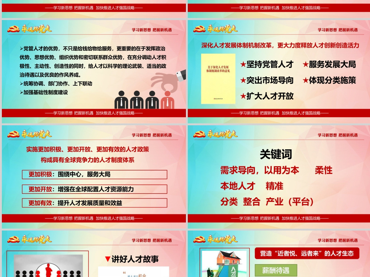 加强人才强国战略共产党人才战略讲义PPT 加强人才强国战略共产党人才战略讲义PPT