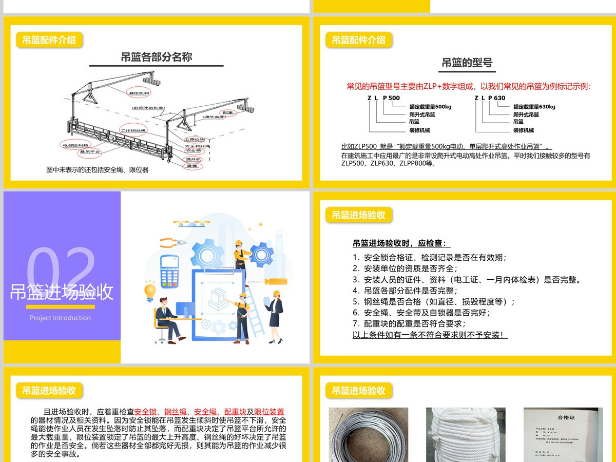2022企业吊篮安全管理工作总结汇报工业安全生产商务PPT模板 2022企业吊篮安全管理工作总结汇报工业安全生产商务PPT模板