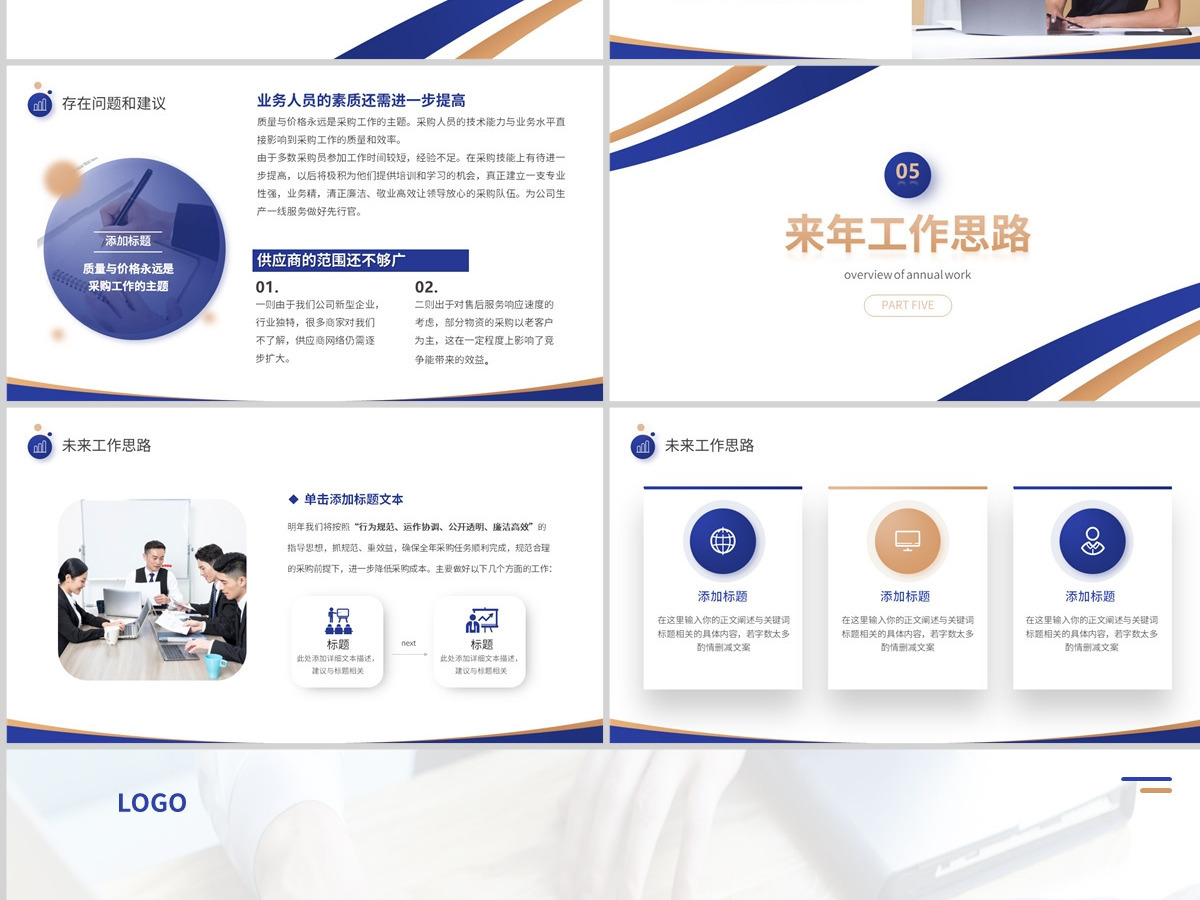 202X采购部年终总结PPT商务风采购部年终总结年终工作总结汇报课件模板