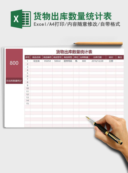 2021年货物出库数量统计表 2021年货物出库数量统计表