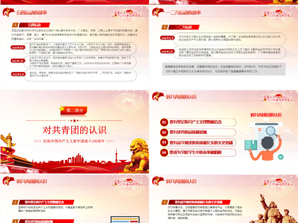 做新时代合格团员红色党政风喜迎二十大永远跟党走庆祝中国共产主义青年团成立100周年专题党课课件模板PPT-含讲稿 做新时代合格团员红色党政风喜迎二十大永远跟党走庆祝中国共产主义青年团成立100周年专题党课课件模板PPT-含讲稿