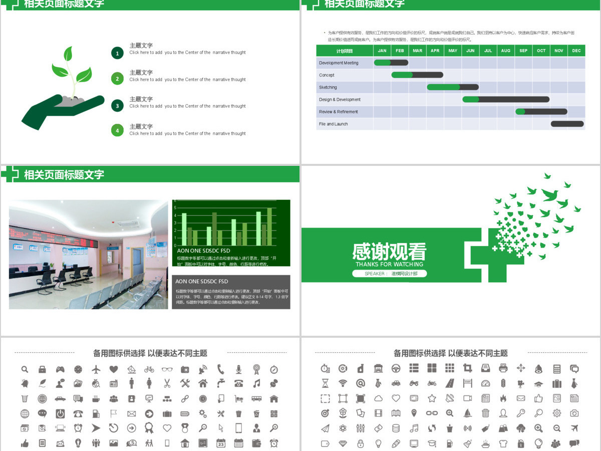 医院年度季度工作报告ppt模板