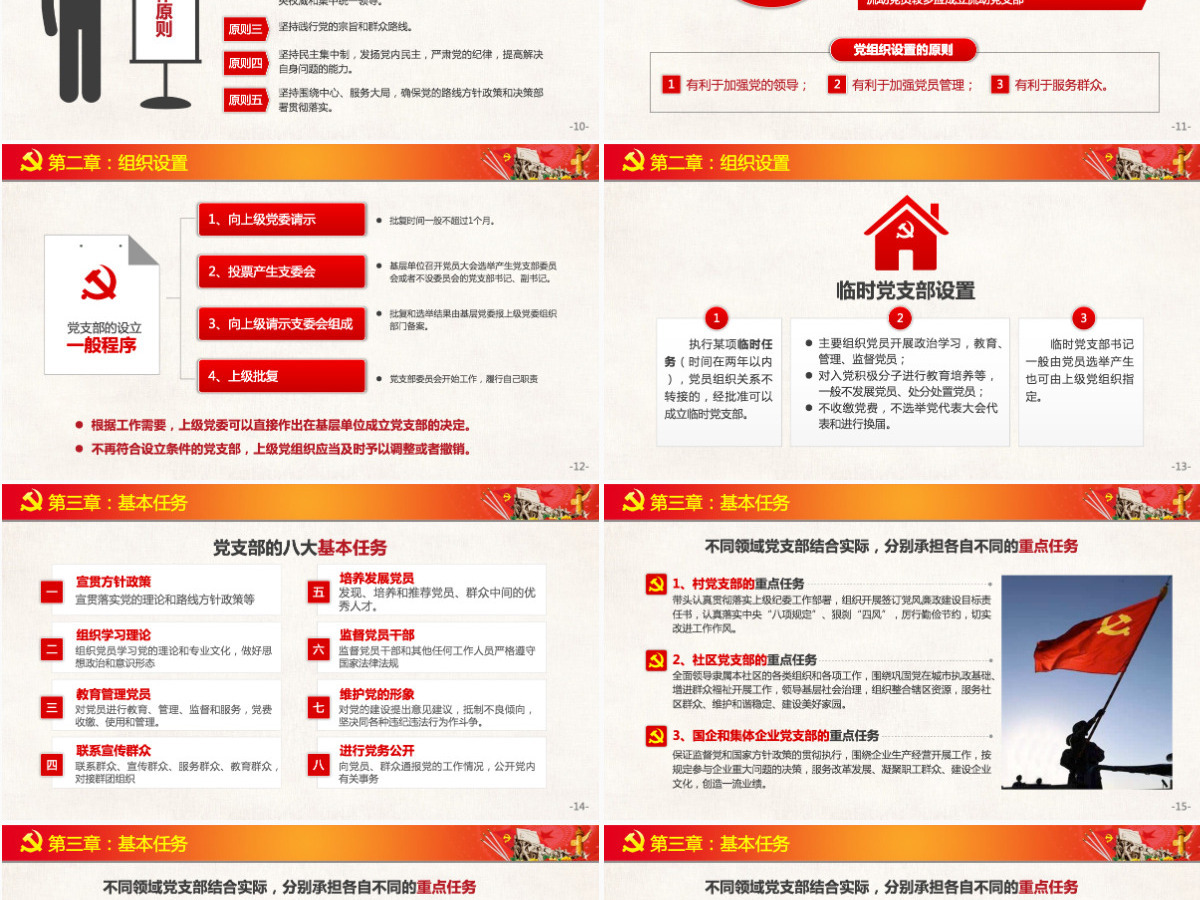 原创2018中国共产党支部工作条例党课PPT-含讲稿 原创2018中国共产党支部工作条例党课PPT-含讲稿