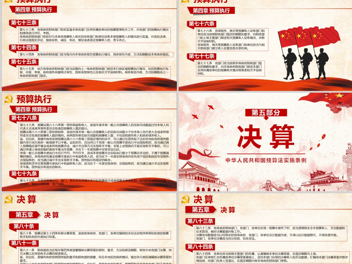 学习解读中华人民共和国预算法实施条例PPT模板-含讲稿 学习解读中华人民共和国预算法实施条例PPT模板-含讲稿