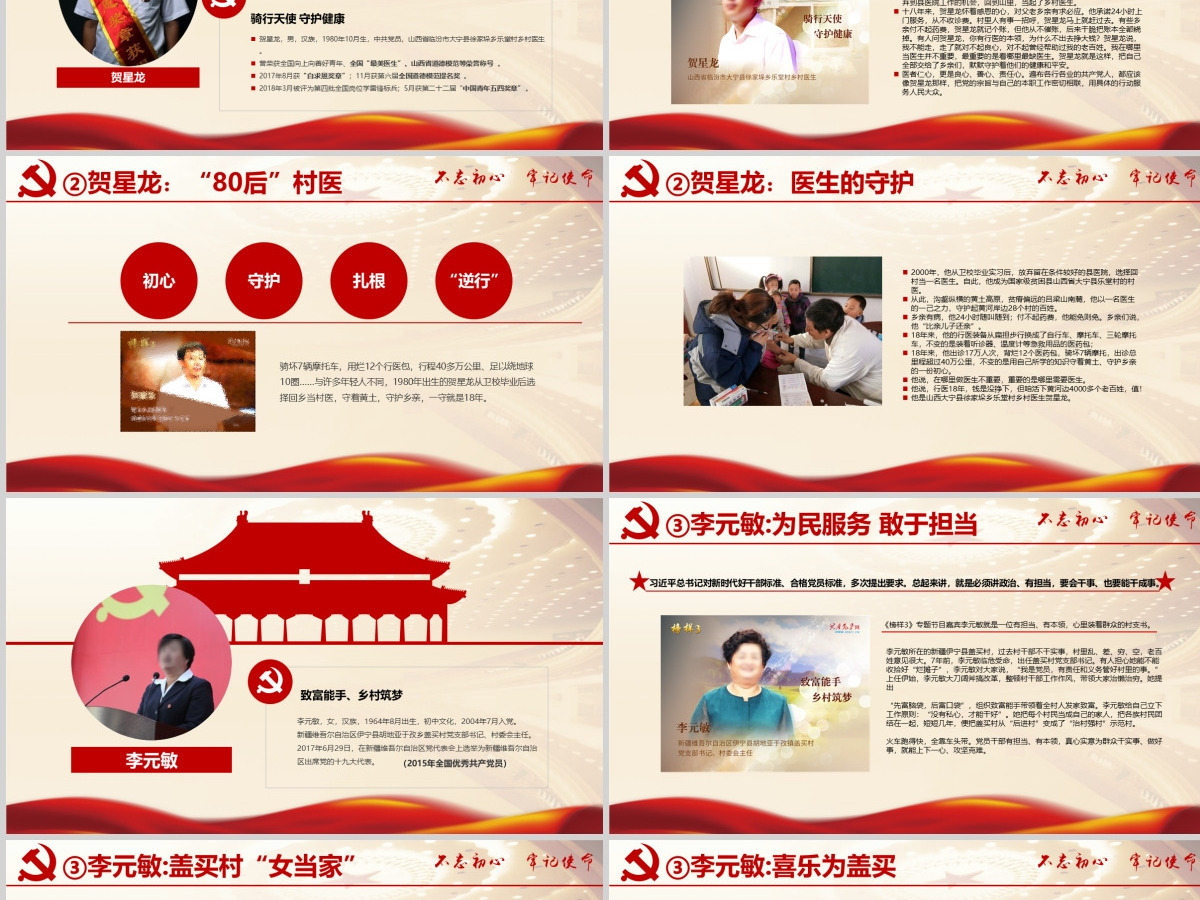 原创学习榜样3宋书声贺星龙李元敏先进事迹观后感党课PPT-版权可商用 原创学习榜样3宋书声贺星龙李元敏先进事迹观后感党课PPT-版权可商用