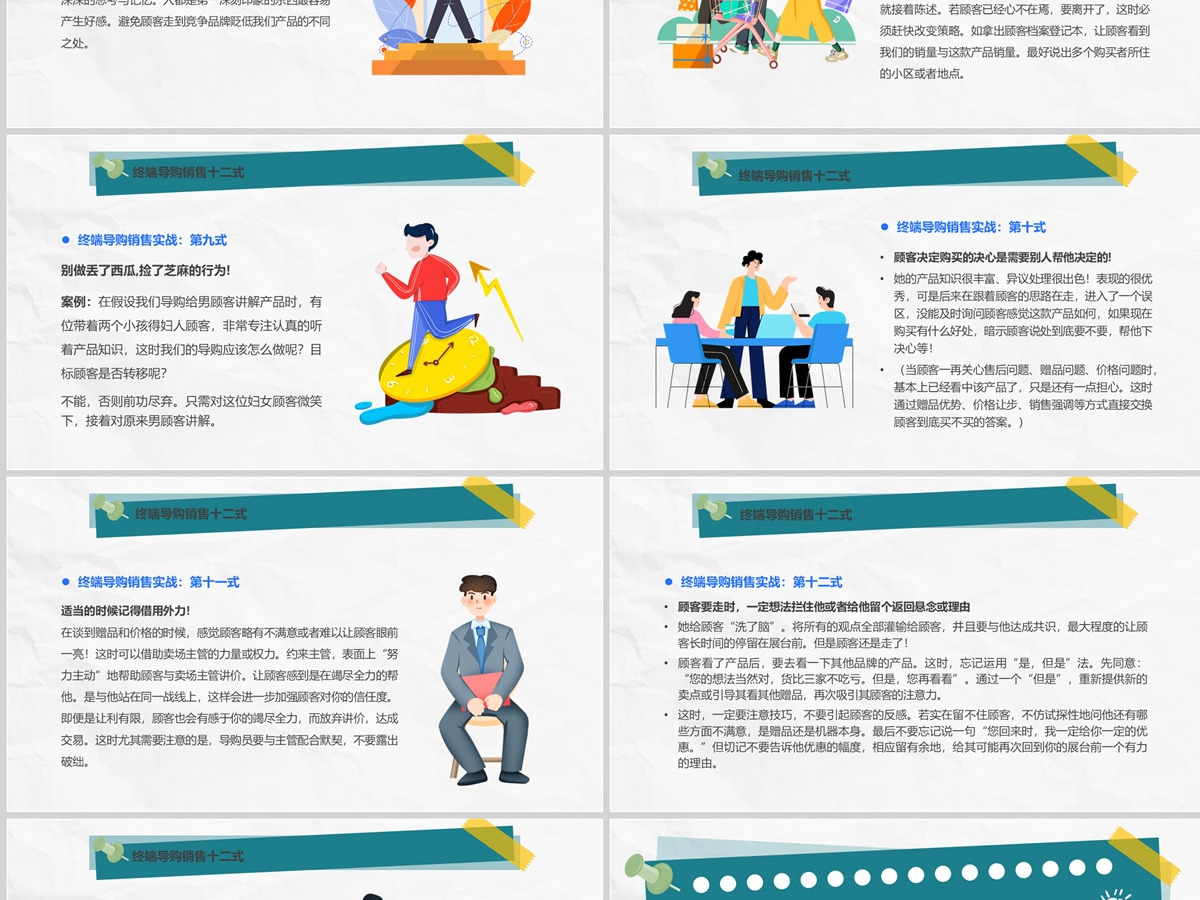 2022导购员销售技巧简约风导购员销售技巧培训课件模板PPT