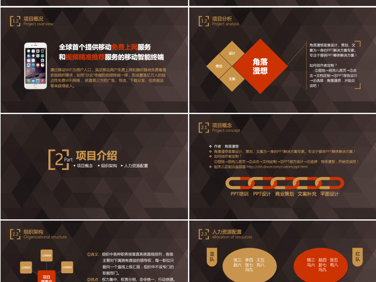 轻奢大气简约逼格气质扁平商业计划书