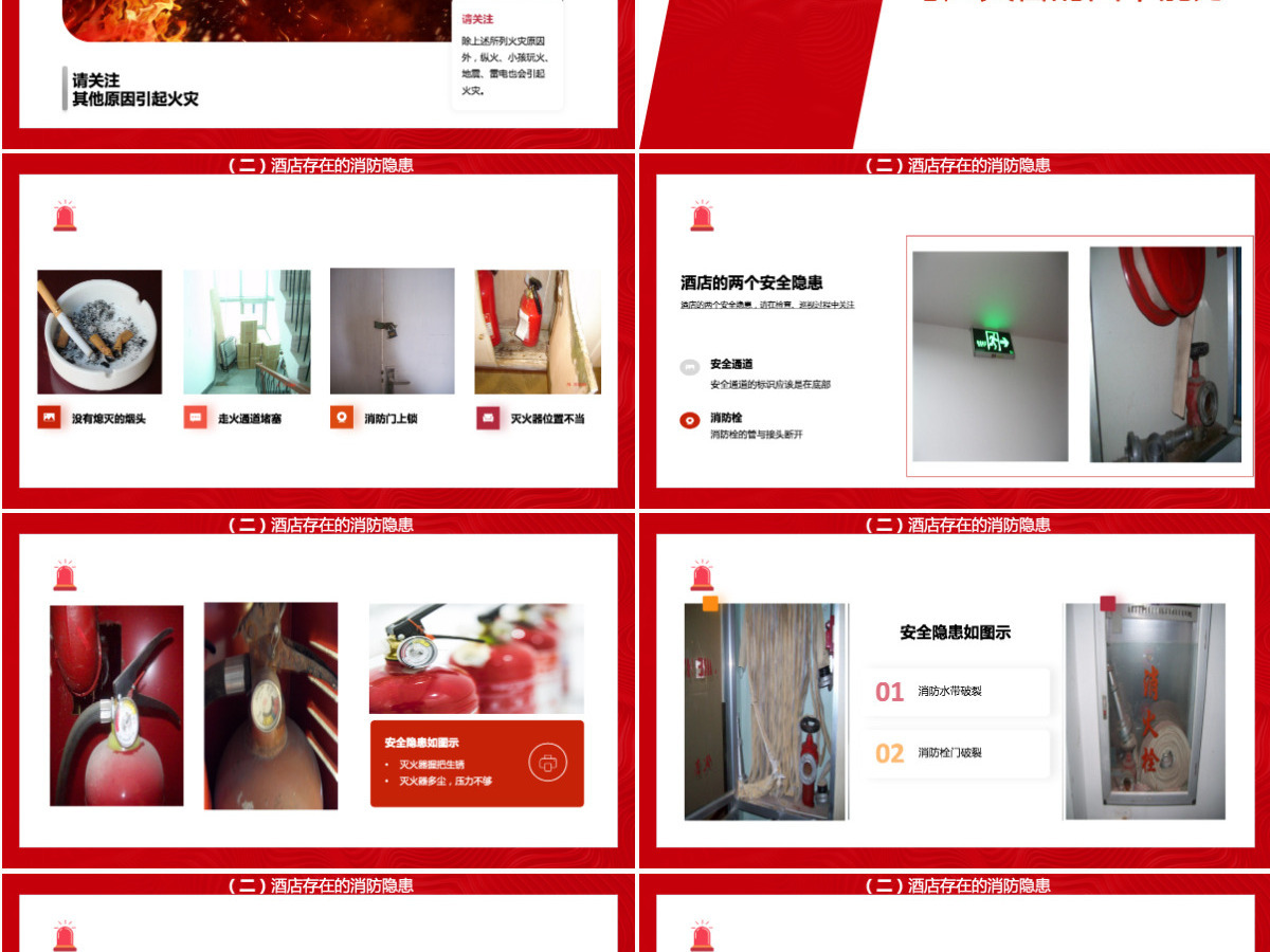 酒店消防培训简洁精美普及消防知识PPT 酒店消防培训简洁精美普及消防知识PPT