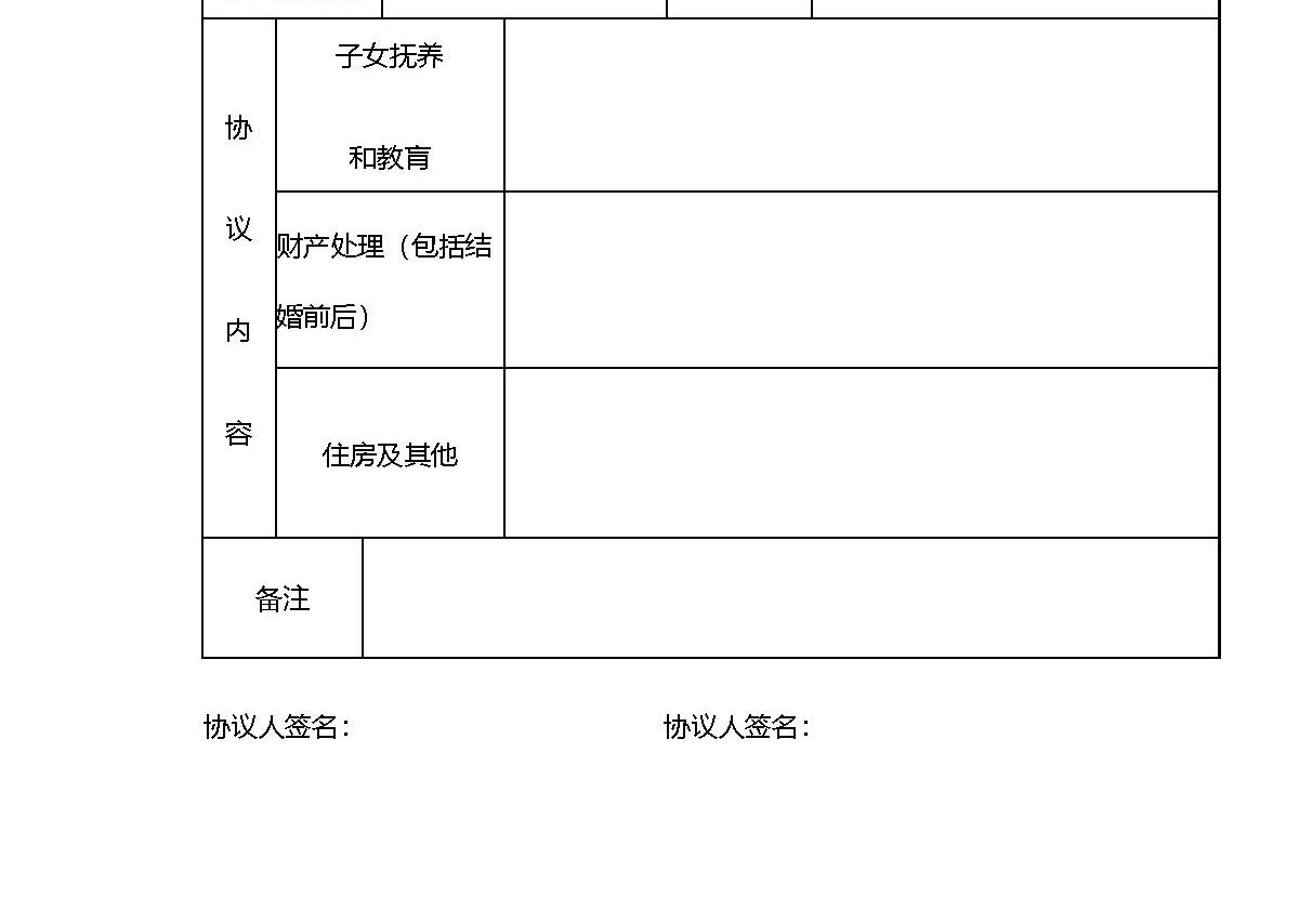 离婚协议 离婚协议