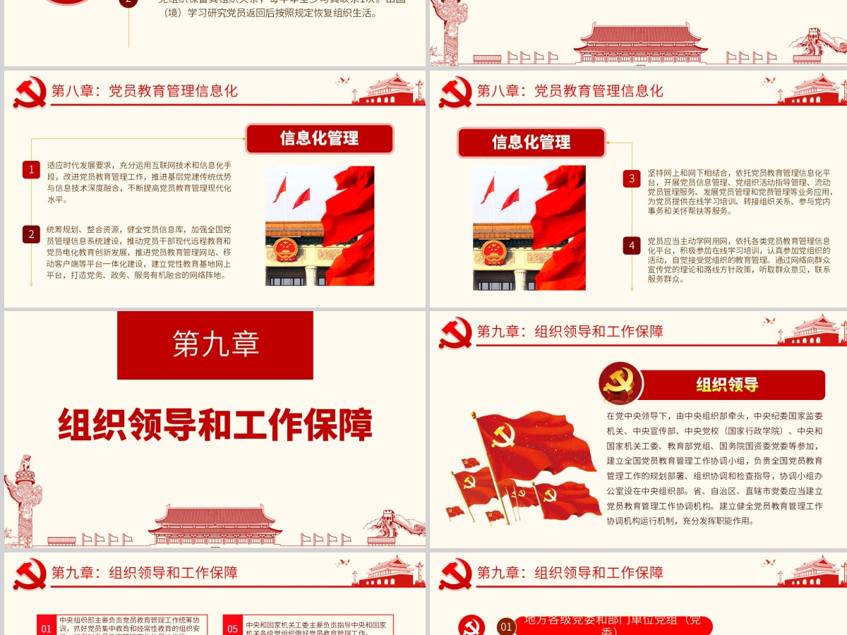 原创学习解读中国共产党党员教育管理工作条例PPT-版权可商用含讲稿