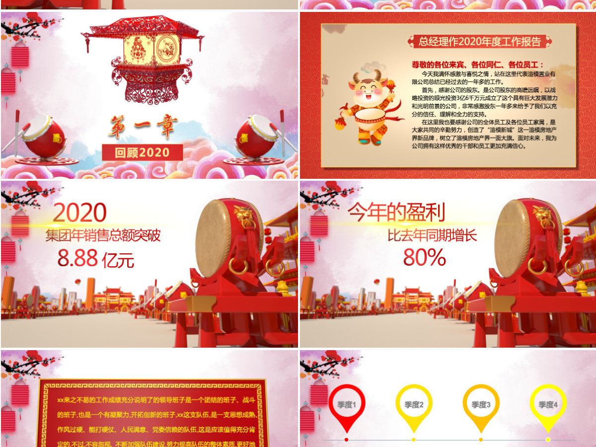 2021牛年年终总结PPT颁奖典礼年会 2021牛年年终总结PPT颁奖典礼年会
