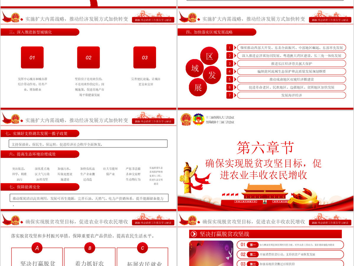 大气2020全国两会政府工作报告学习解读ppt 大气2020全国两会政府工作报告学习解读ppt